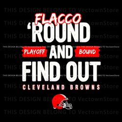 flacco round and find out playoffs bound svg, trending digital file