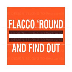 flacco round and find out svg, trending digital file