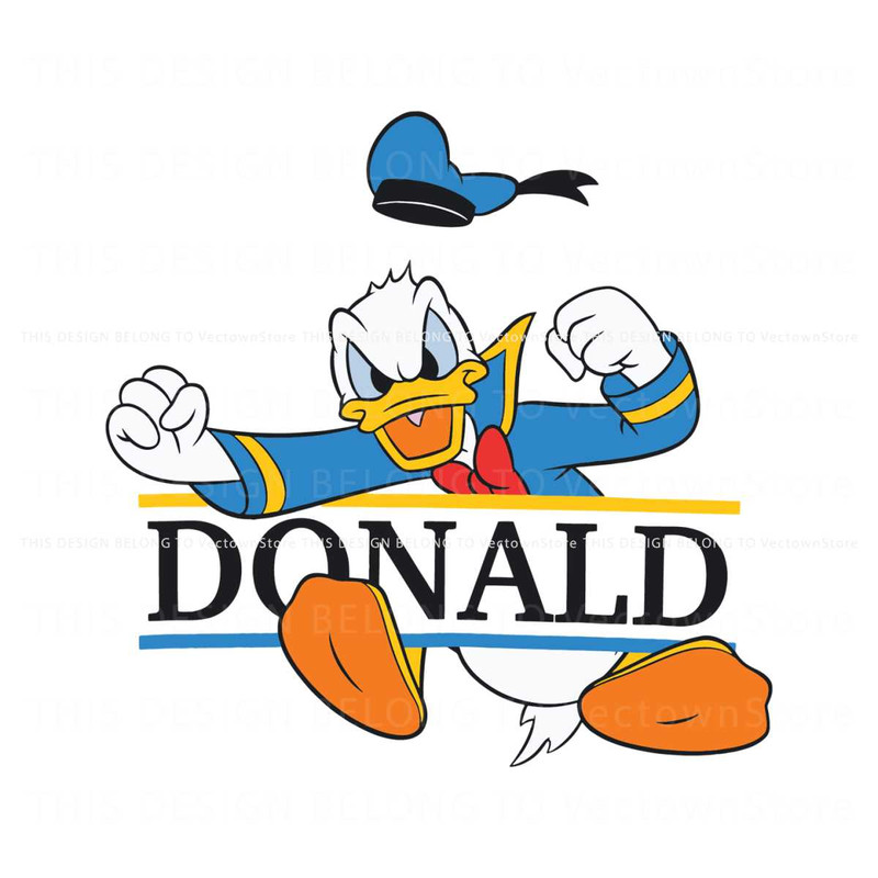 Funny Donald Duck Disney Character SVG.jpg