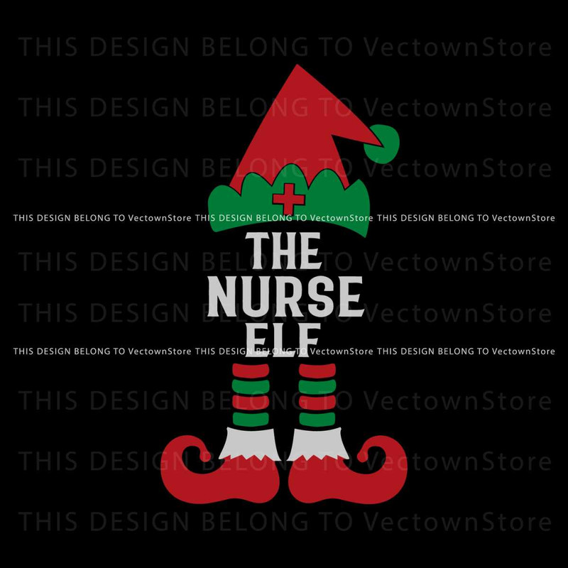 Funny The Nurse Elf Christmas SVG.jpg