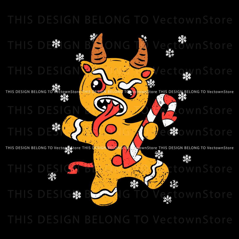 Gingerbread Man Krampus Christmas SVG.jpg