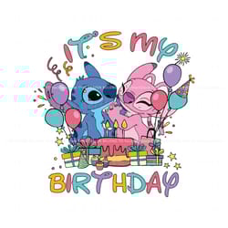 its my birthday lilo and stitch svg, trending digital file