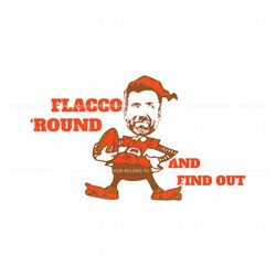 joe flacco around and find out svg, trending digital file
