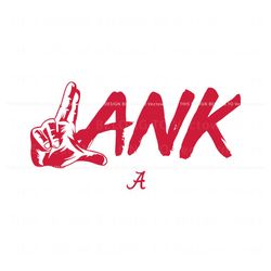 Lank Hand Sign Alabama Football SVG, Trending Digital File