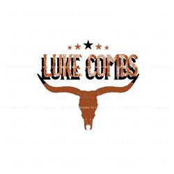 luke combs crazy bullhead png, trending digital file