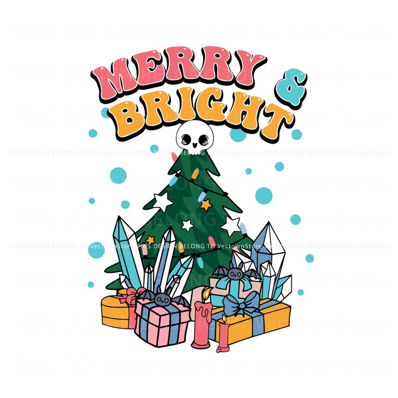 Merry And Bright Christmas Tree SVG.jpg