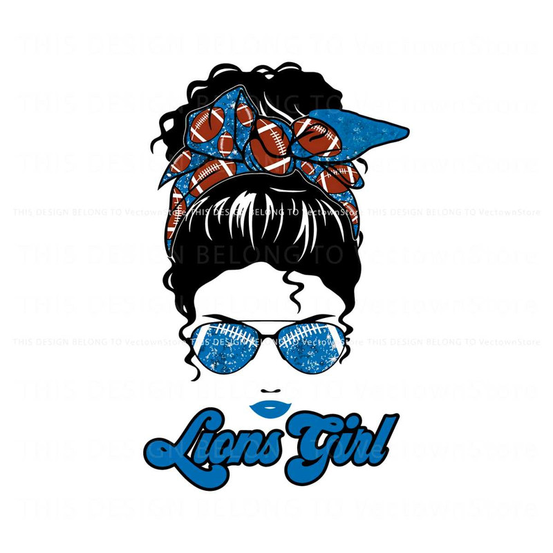 Messy Bun Lions Girl Football PNG.jpg