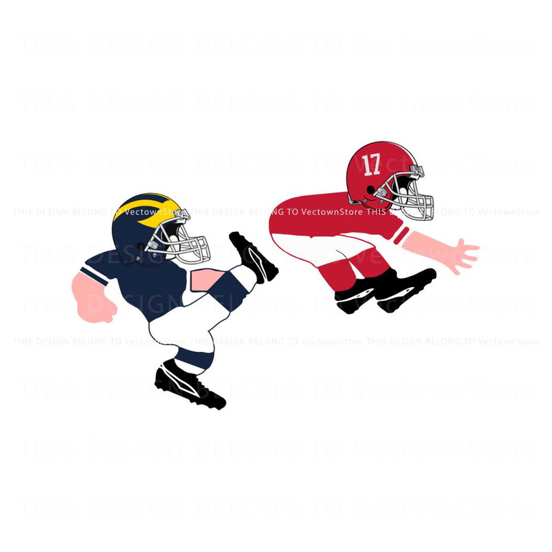 Michigan Wolverines Kicks Alabama Crimson Tide SVG.jpg