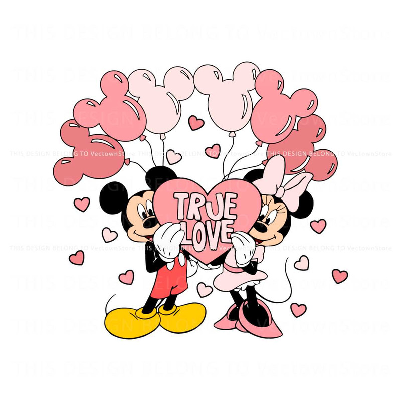 Mickey and Minnie True Love Balloons SVG.jpg
