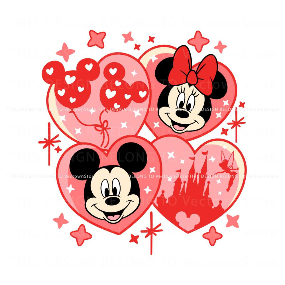 Mickey and Minnie Valentines Balloon Castle SVG.jpg