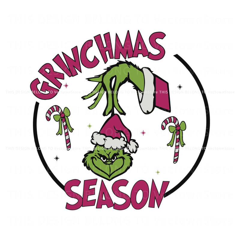 Pink Grinchmas Season SVG.jpg