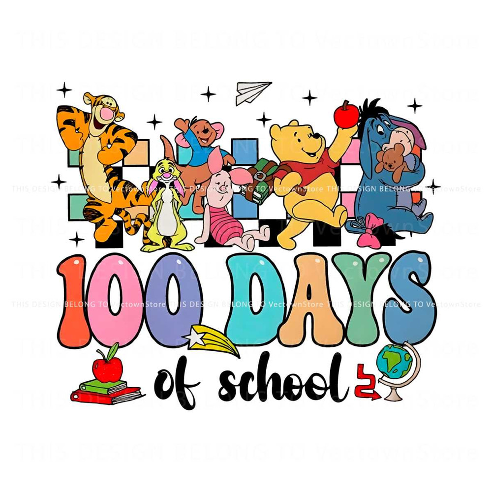 Pooh And Friends 100th Days Of School PNG.jpg
