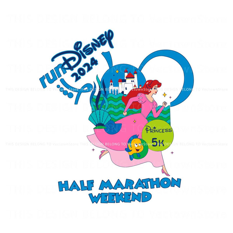 Princess Half Marathon Weekend Ariel SVG.jpg