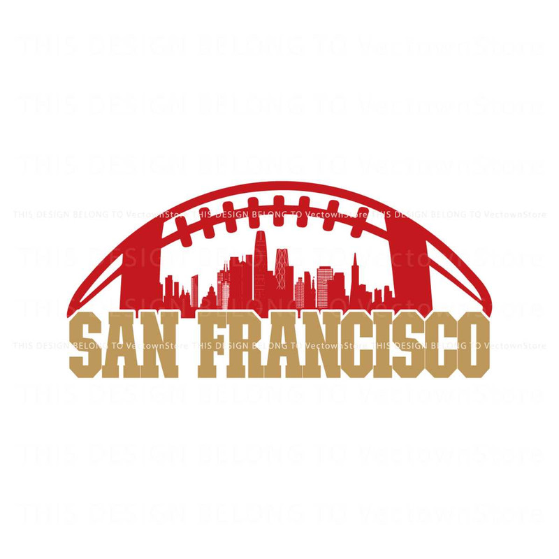 San Francisco Football Skyline Svg Digital Download.jpg