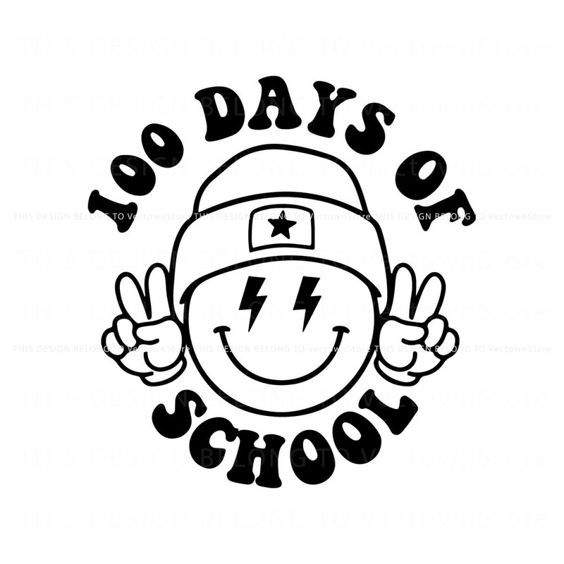 Smiley Face 100 Days Of School SVG.jpg