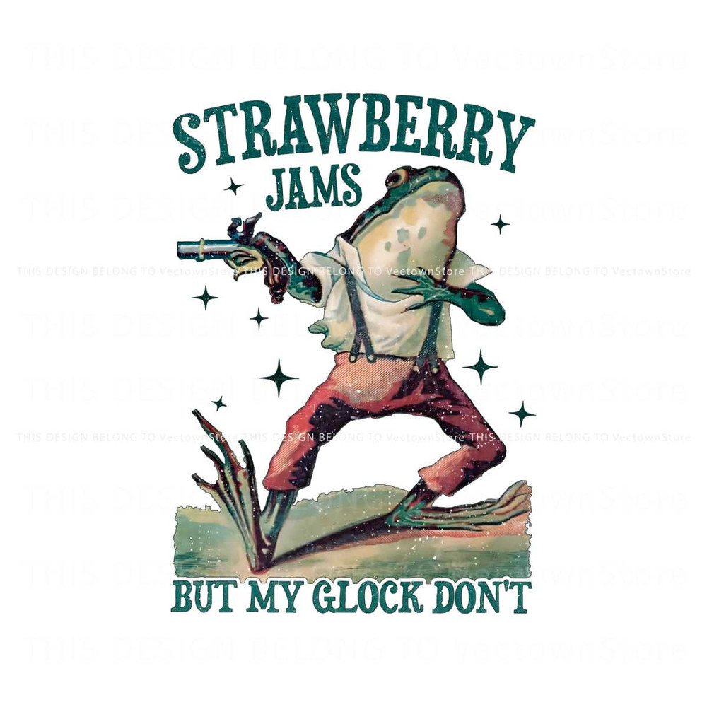 Strawberry Jams But My Glock Dont Meme PNG.jpg