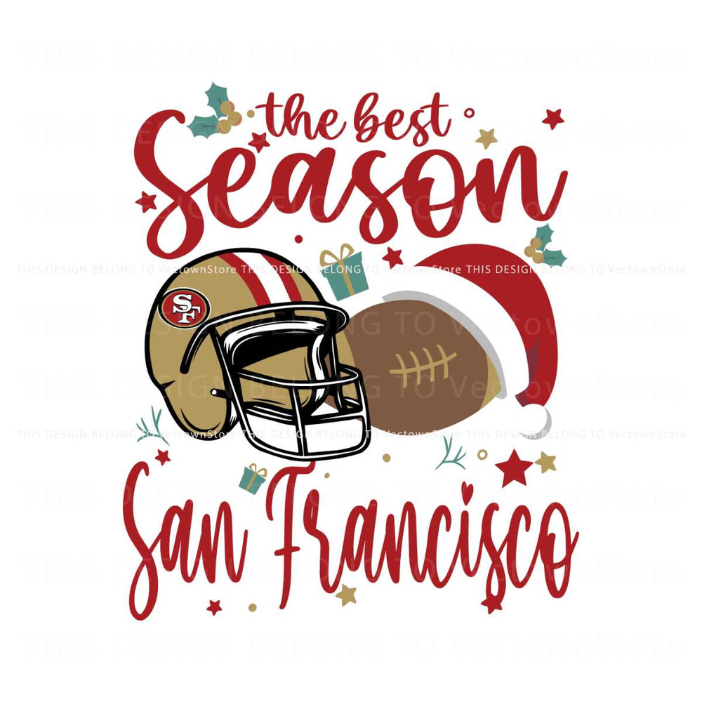 The Best Season San Francisco Christmas SVG Digital.jpg