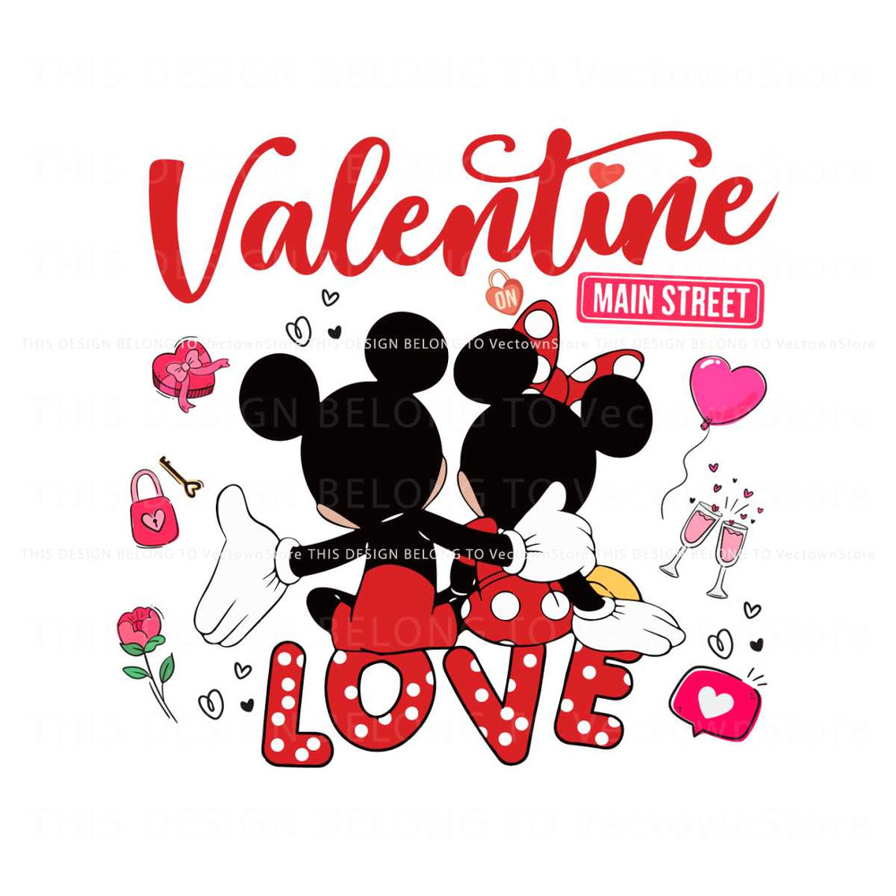 Valentine On Main Street Love Mickey Minnie SVG.jpg