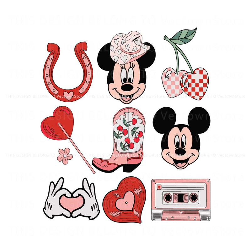 Valentines Day Rodeo Minnie Mickey SVG.jpg