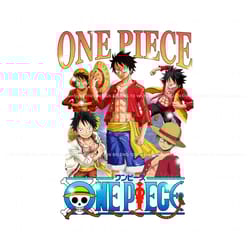 vintage 90s anime japanese one piece png, trending digital file