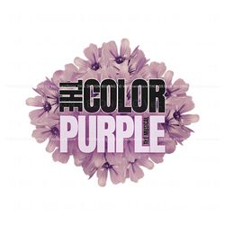vintage flower the color purple musical 2023 movie png, trending digital file
