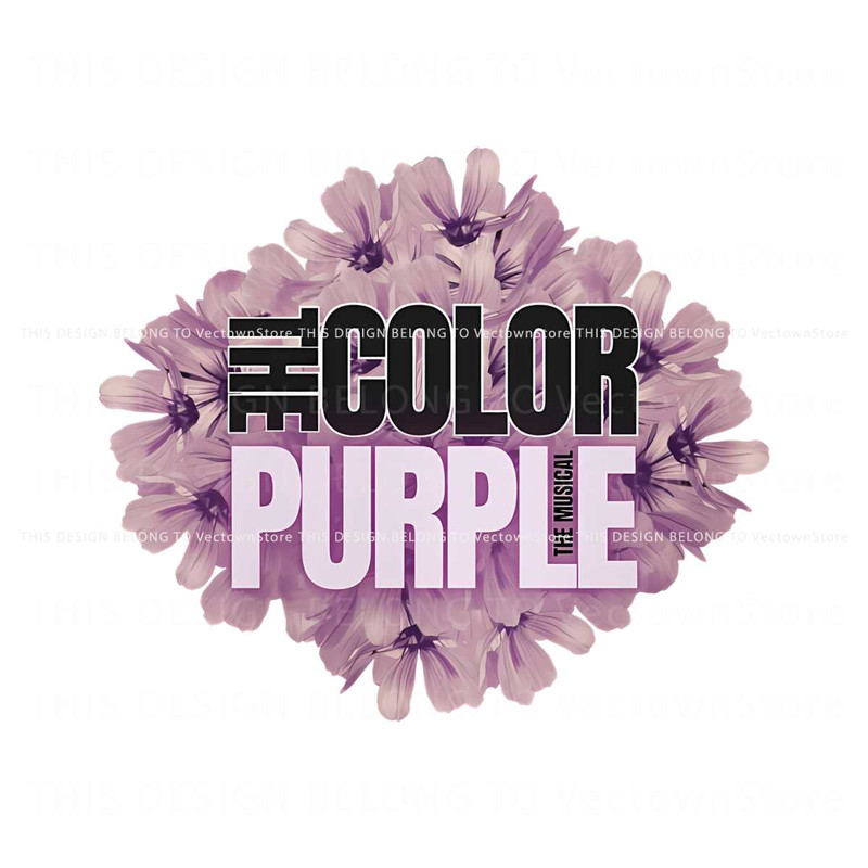 Vintage Flower The Color Purple Musical 2023 Movie PNG.jpg