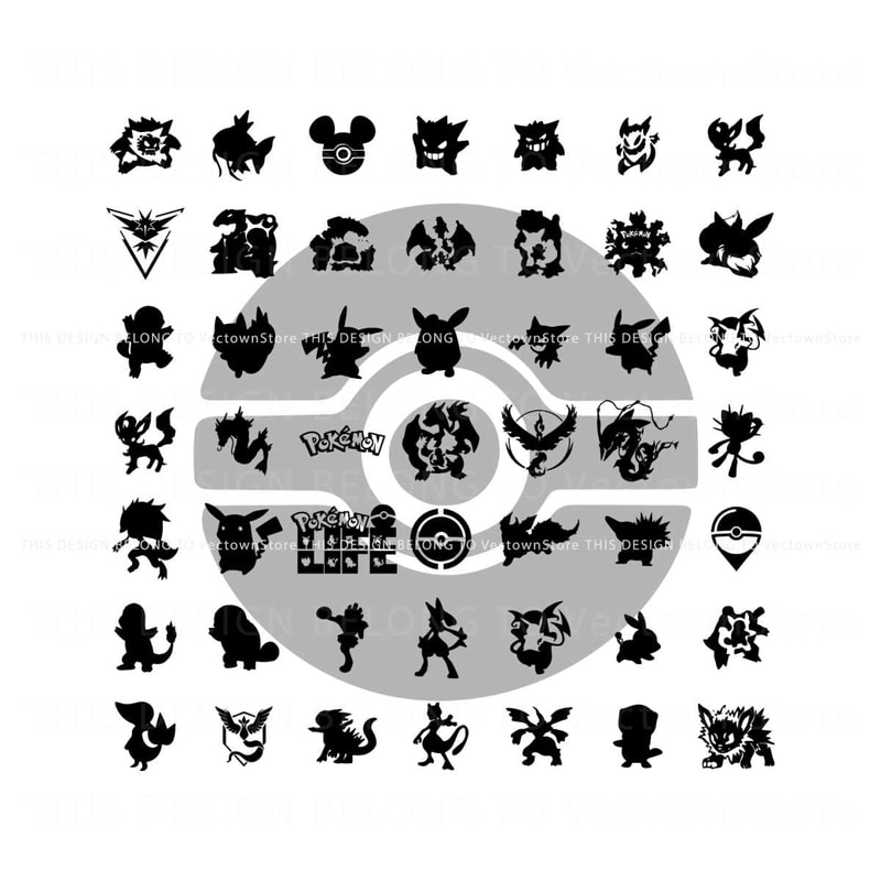 Vintage Pokemon Characters Cartoon SVG Bundle.jpg