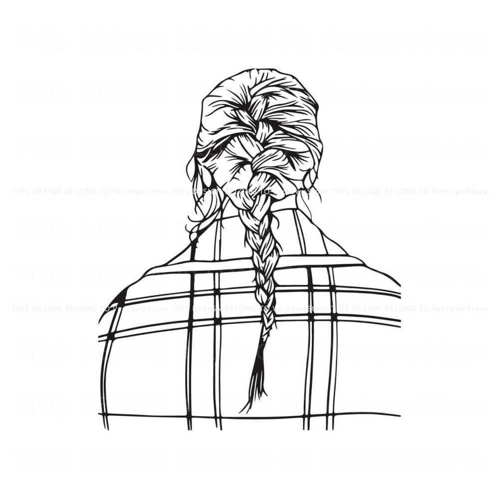 Vintage Taylor Evermore Line Art SVG.jpg