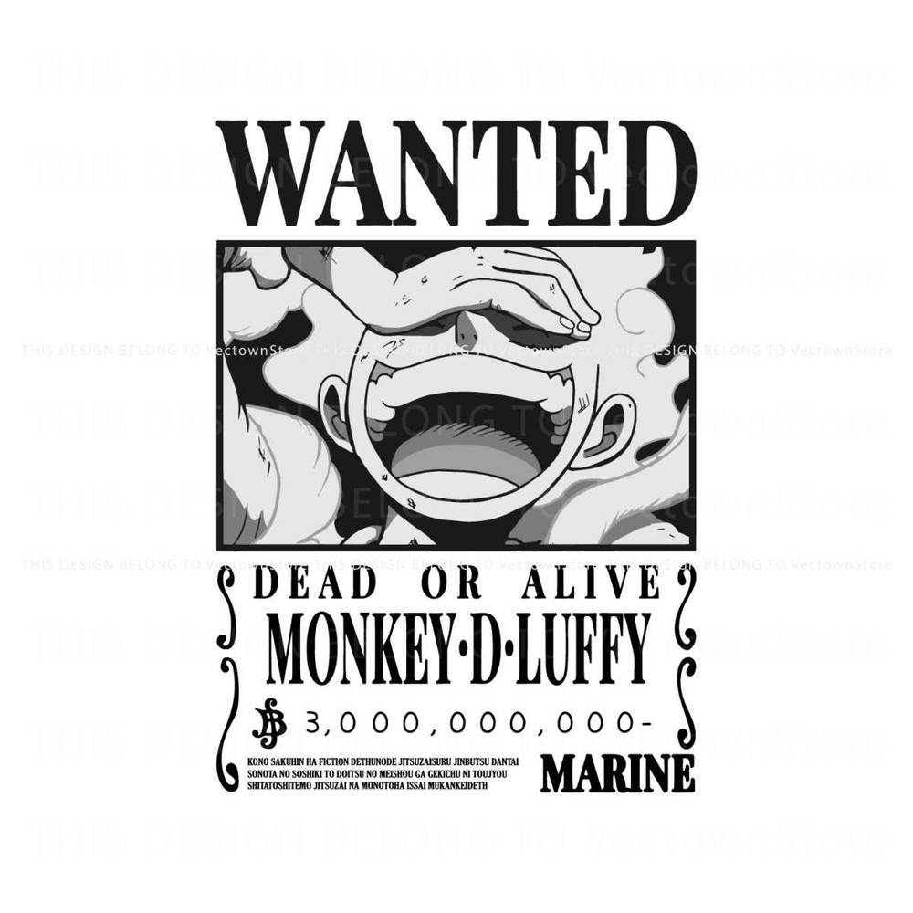Wanted Dead Or Alive Monkey D Luffy SVG.jpg