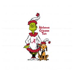 alabama crimson tide grinch and max svg, trending design file