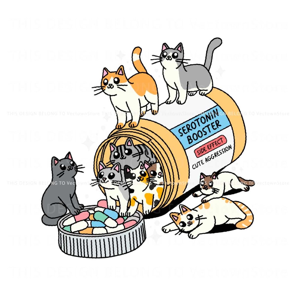 Antidepressant Cat Serotonin Booster SVG Cricut Files.jpg