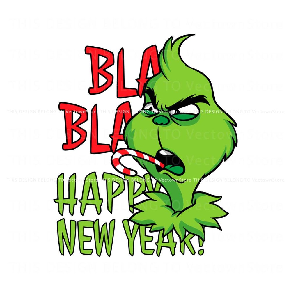 Bla Bla Happy New Year Grinch SVG.jpg