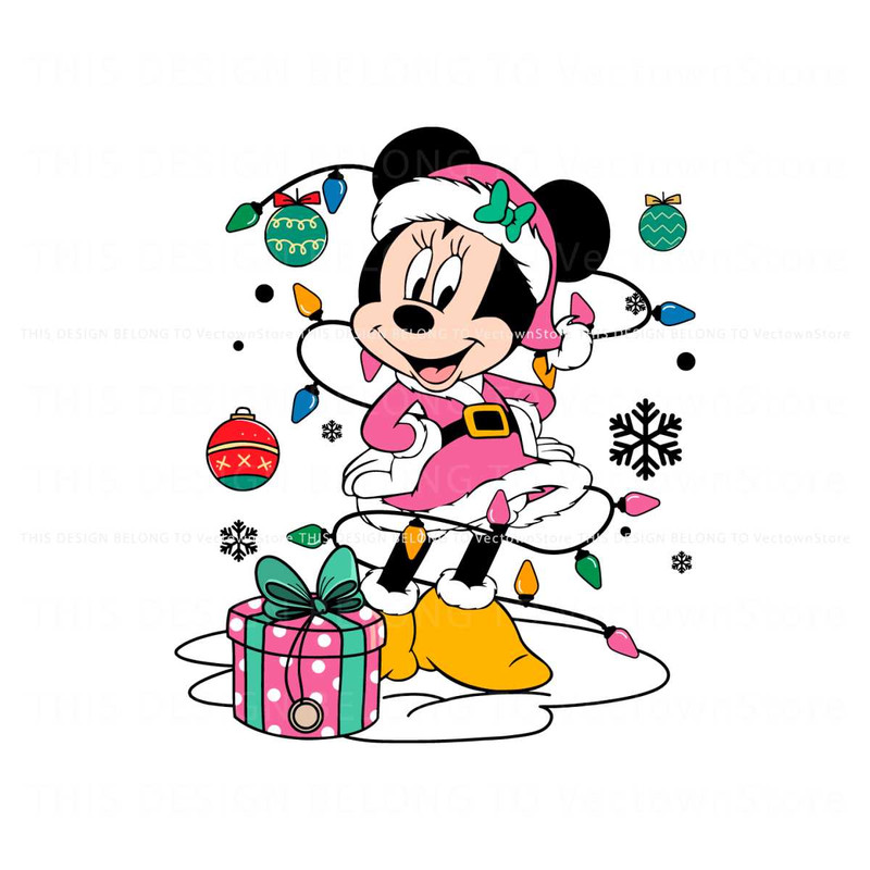 Christmas Lights Minnie Mouse SVG.jpg