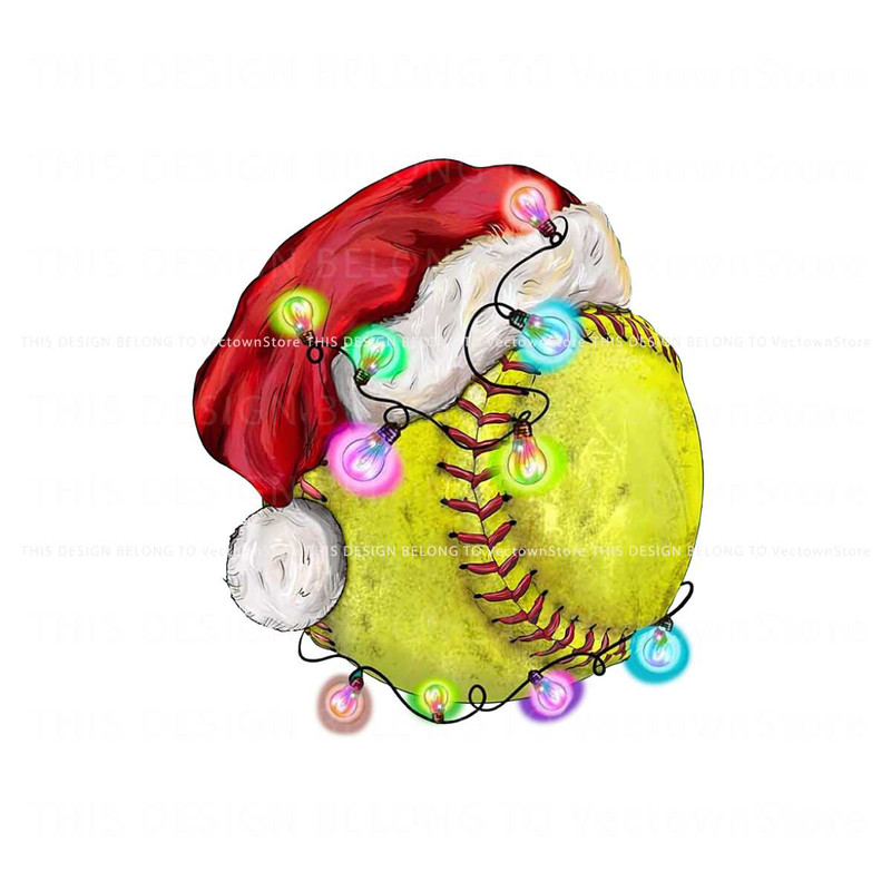 Christmas Softball Team Santa hat PNG.jpg
