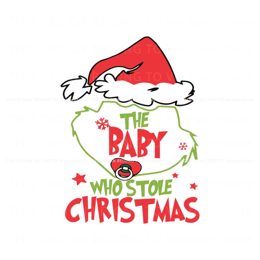 Cute Baby Who Stole Christmas SVG.jpg