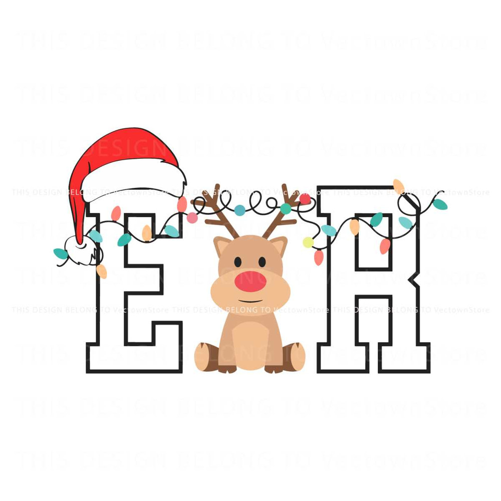 Cute Christmas ER Nurse SVG.jpg