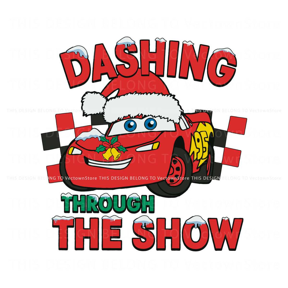 Dashing Through The Snow Lightning McQueen SVG.jpg