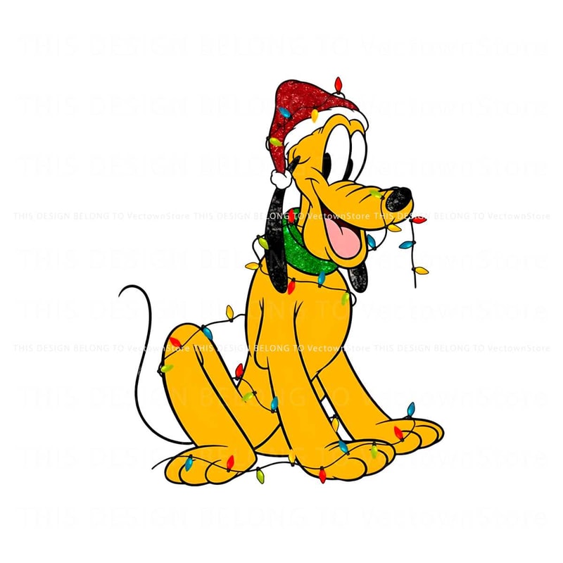 Disney Santa Pluto Christmas Lights PNG.jpg