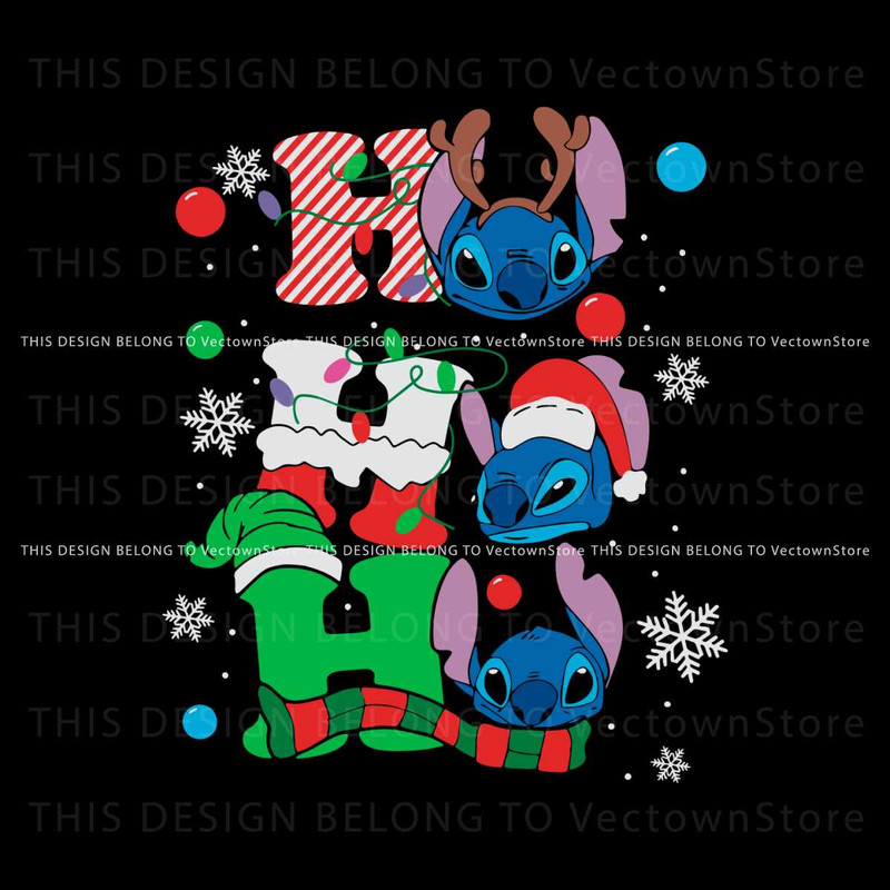 Disney Stitch Ho Ho Ho Christmas SVG.jpg