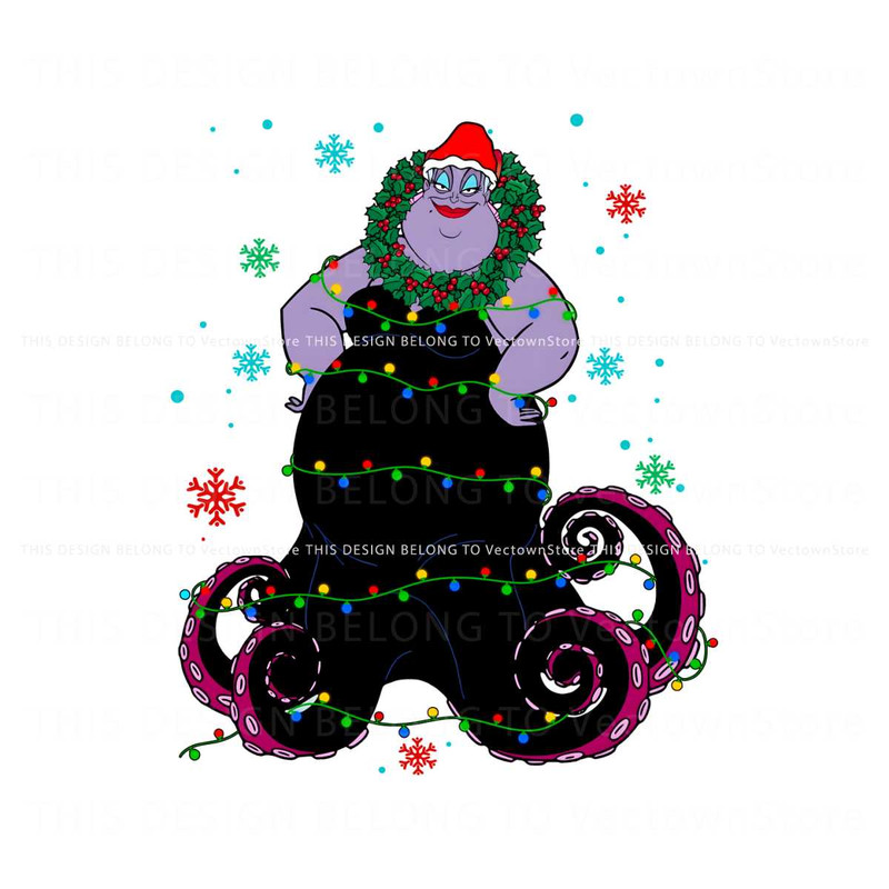 Disney The Little Mermaid Santa Ursula PNG.jpg