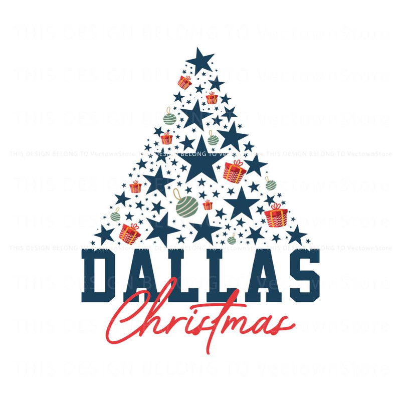 Football Dallas Christmas Tree SVG.jpg