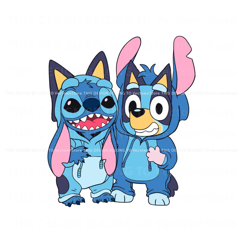 Funny Bluey Stitch Vibe Christmas SVG.jpg