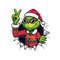 Funny Christmas Grinch Santa Hat PNG.jpg