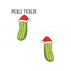 Funny Tickle My Pickle Santa Hat SVG, Trending Design File