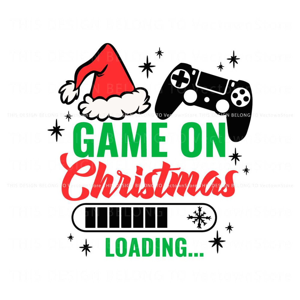 Game On Christmas Loading SVG.jpg
