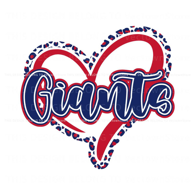 Giants Heart Leopard Pattern Svg Digital Download.jpg