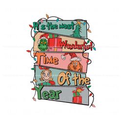 grinch wonderful time of the year svg, trending design file
