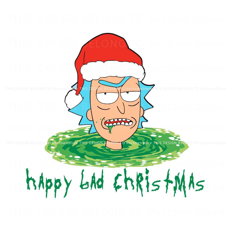 Happy Bad Christmas Rick and Morty SVG.jpg