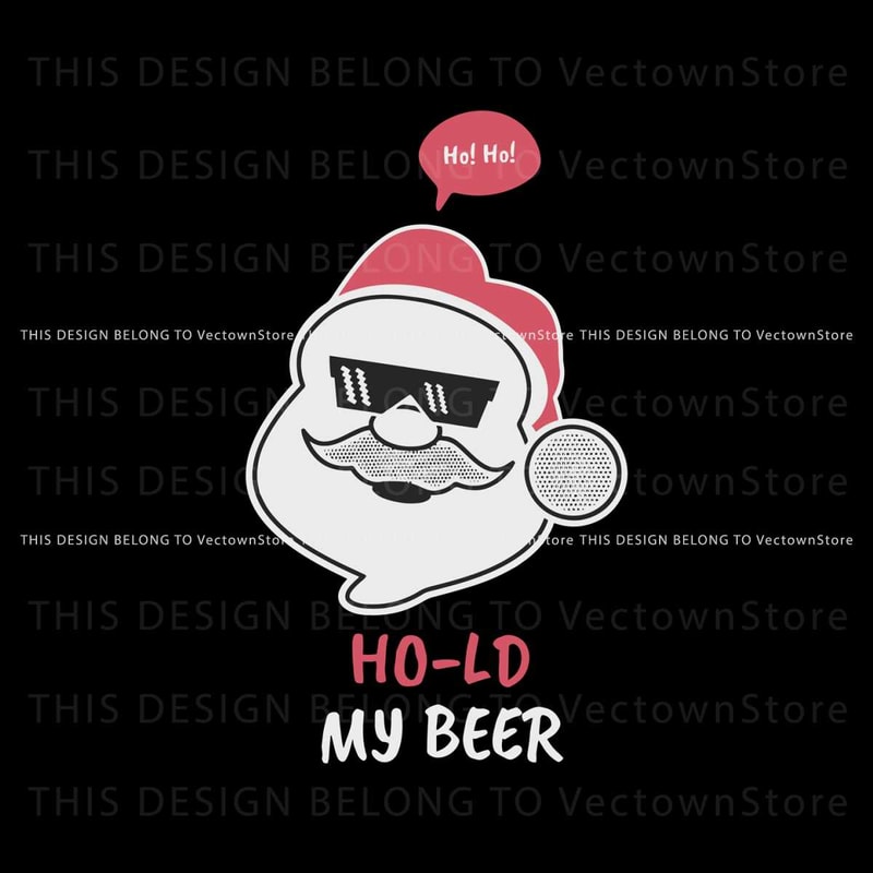 Hoho Hold My Beer Christmas SVG.jpg
