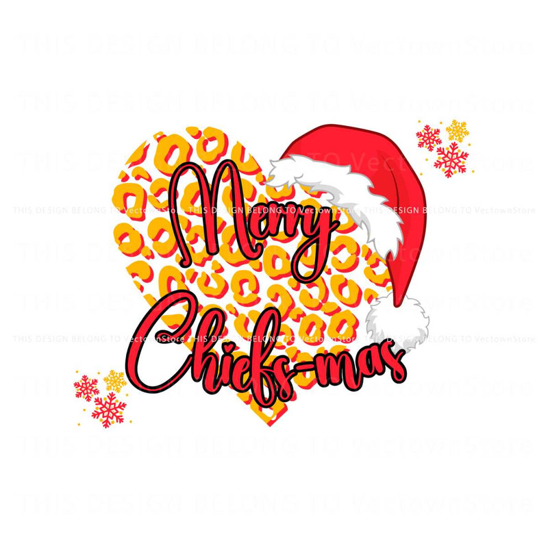 Merry Chiefsmas Leopard Santa Hat Svg Digital Download.jpg